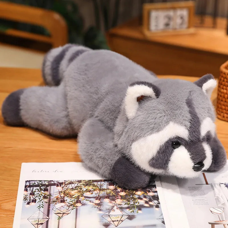 Soft Animal Plush Stuffed Toy – Panda, Bear, Fox & Raccoon Pillow Cushion | 30cm, 45cm, 65cm | Gift for Girls