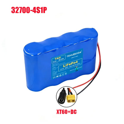 32700 Lifepo4 Battery Pack 4S1P-4S2P 12.8V 7Ah/14Ah with BMS for Electric Boats Drones Toy Cars Etc Uninterruptible Power Supply
