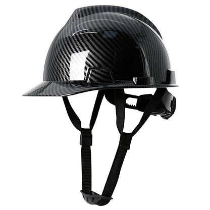 Construction Safety Helmet – Breathable Hard Hat with Carbon Fiber Pattern