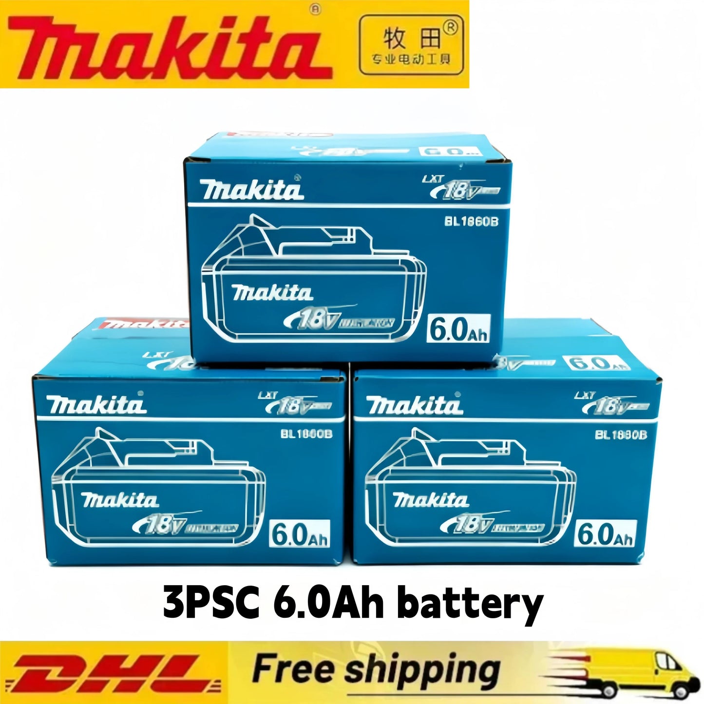 Makita 18V Replacement Battery – 5.0Ah, 6.0Ah & 9.0Ah for BL1840 BL1850 BL1860 & More