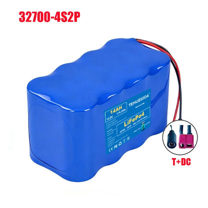 32700 Lifepo4 Battery Pack 4S1P-4S2P 12.8V 7Ah/14Ah with BMS for Electric Boats Drones Toy Cars Etc Uninterruptible Power Supply