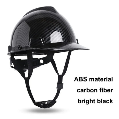 Construction Safety Helmet – Breathable Hard Hat with Carbon Fiber Pattern