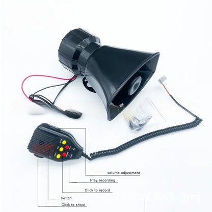 Emergency Loudspeaker Emergency Loudspeaker 12V Alarm Loudspeaker Car Loudspeaker Car Alarm Loudspeaker 24V for Large Trucks