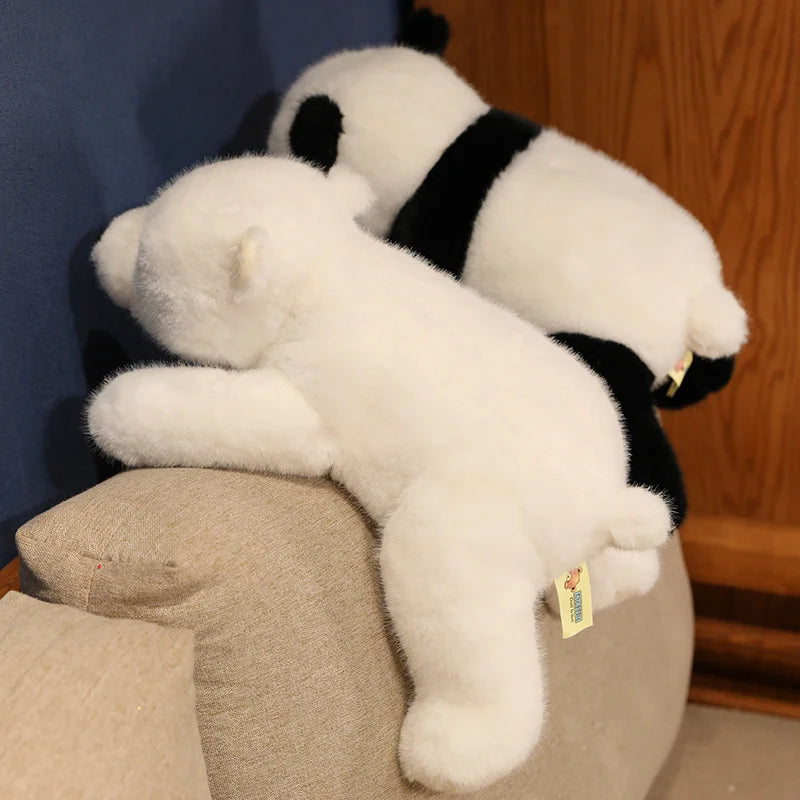 Soft Animal Plush Stuffed Toy – Panda, Bear, Fox & Raccoon Pillow Cushion | 30cm, 45cm, 65cm | Gift for Girls