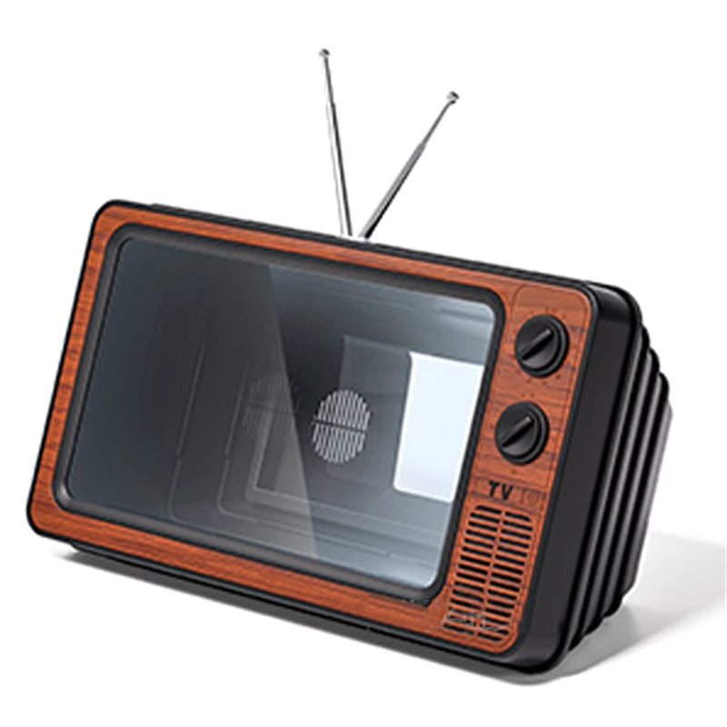 12" Phone Screen Magnifier – HD 3x Zoom, Retro TV Style, No Power Required, Eye Protection Stand