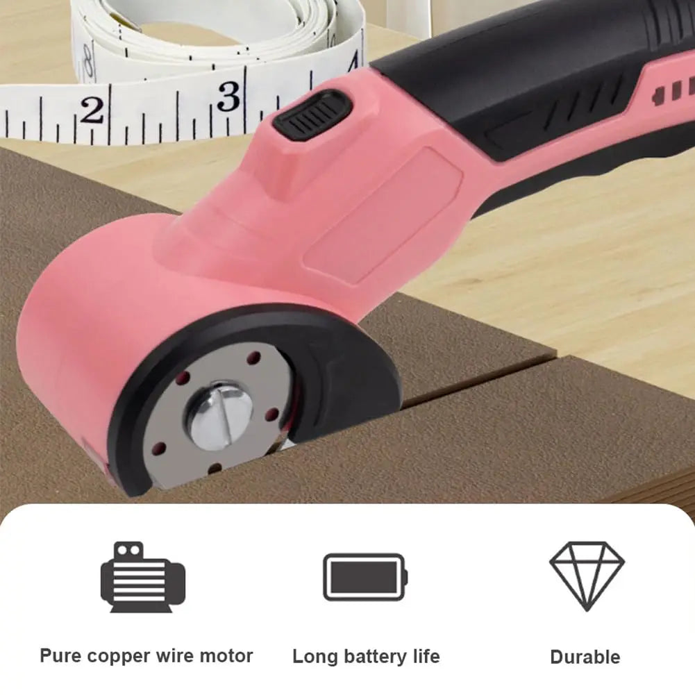 Cordless Electric Scissors Cardboard Cutter with LED Light Brushless Motor 2000mAh Tungsten Steel Blade for Cloth Leather Carpet