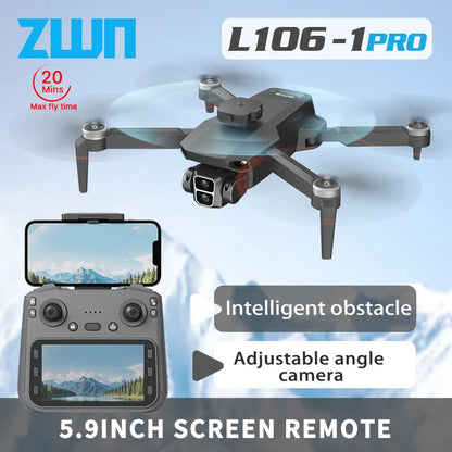 L106-1PRO GPS Drone with 4K Camera – 3KM Range, 5G WiFi FPV, EIS, Obstacle Avoidance, Brushless Motor