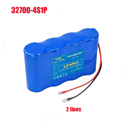 32700 Lifepo4 Battery Pack 4S1P-4S2P 12.8V 7Ah/14Ah with BMS for Electric Boats Drones Toy Cars Etc Uninterruptible Power Supply