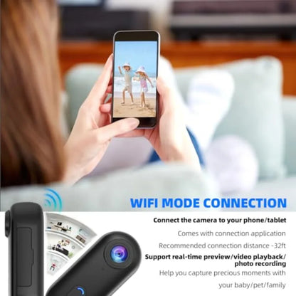 4K Mini Body Camera – Wearable Dash Cam with Night Vision & Loop Recording