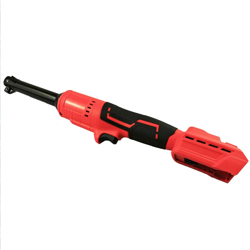 600N.m Brushless Extended Ratchet Wrench – 3/8" Long Head, Fits Milwaukee 18V Battery (Tool Only)