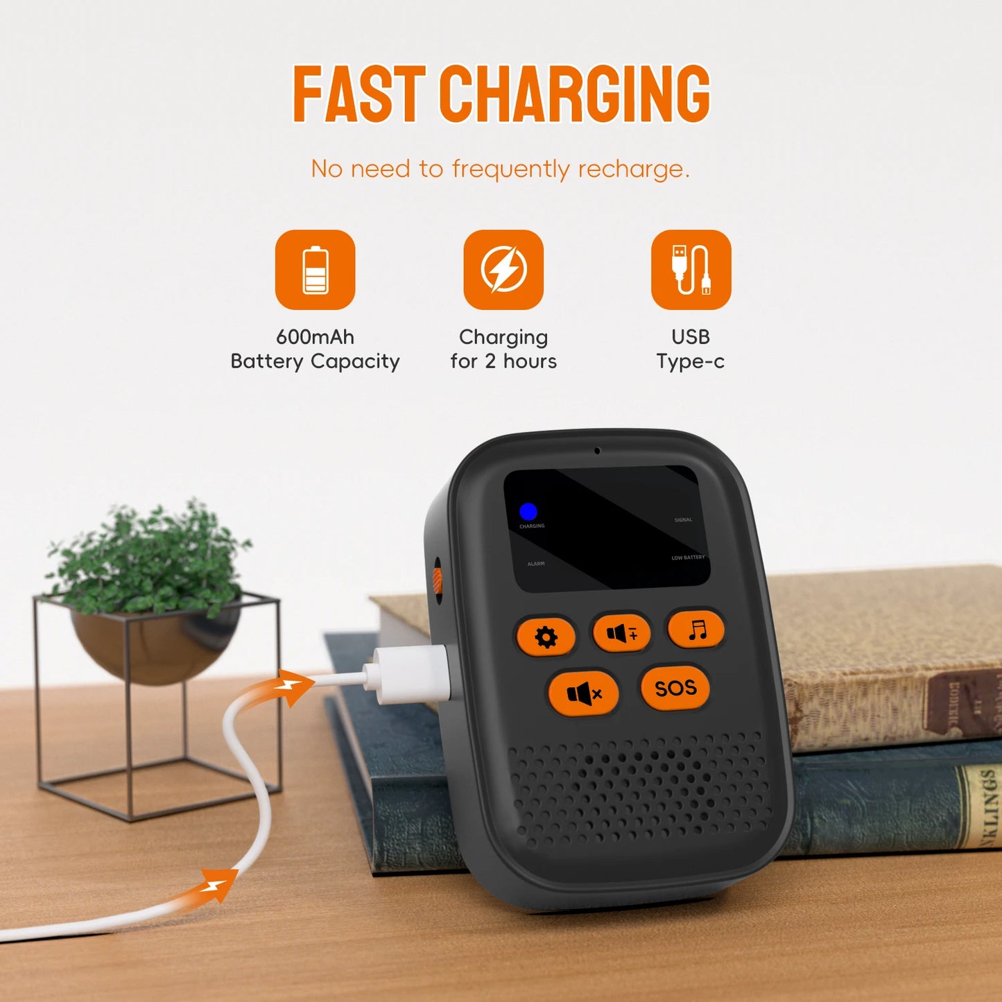 Wireless  Pager System  SOS Emergency Call  Button For Elder Care Home Security Viberation Alarm Button