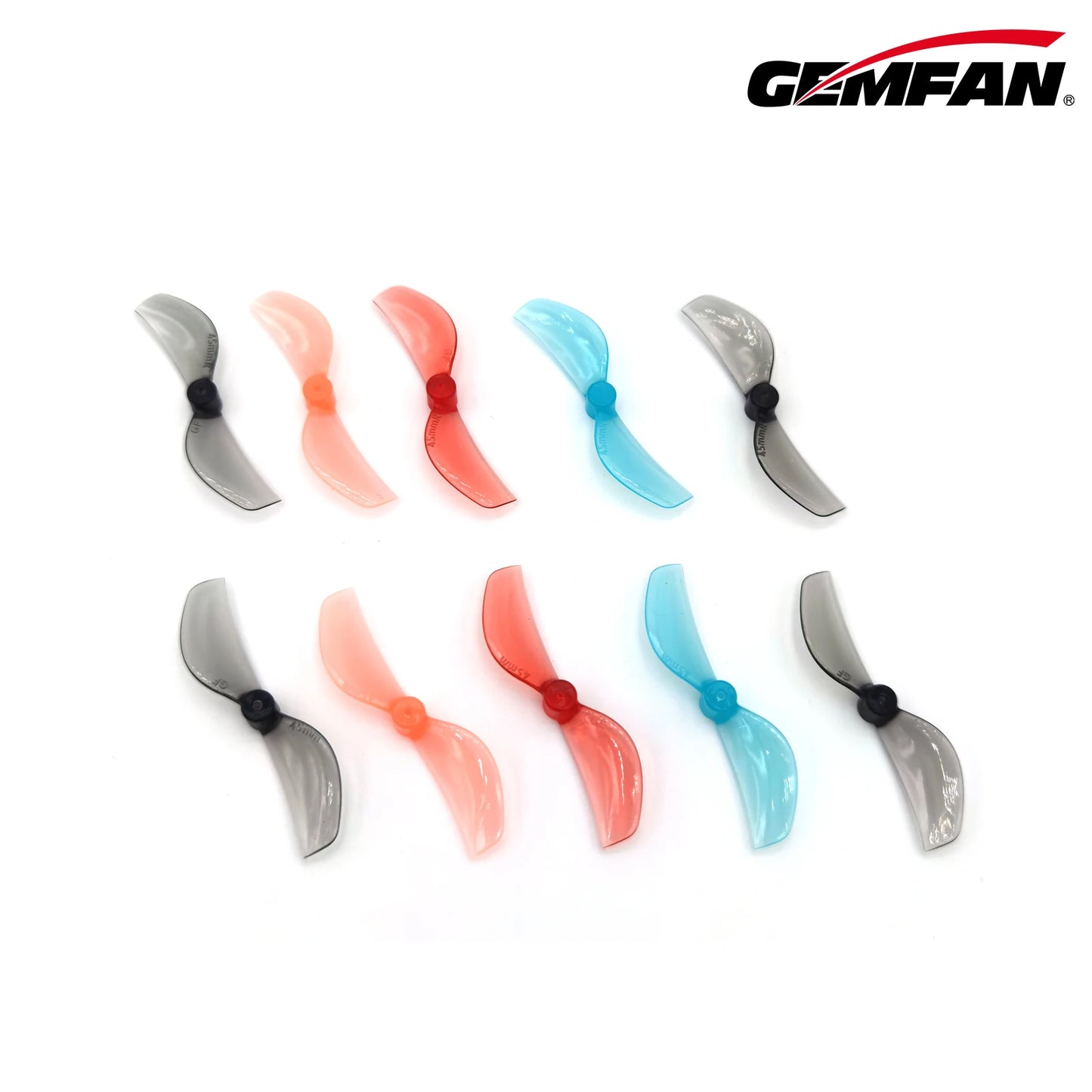 45mm 2 Blade 3Blade Propeller Mini Gemfan PC CW CCW Multirotor T-Mount 1mm 1.5mm Hub FPV Freestyle Tinywhoop Drones Parts 16PCS