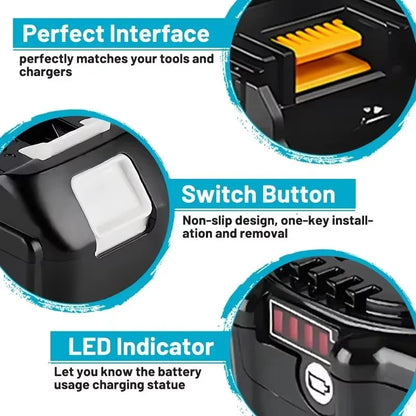 Makita 18V Replacement Battery – 5.0Ah, 6.0Ah & 9.0Ah for BL1840 BL1850 BL1860 & More