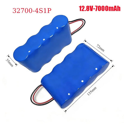 32700 Lifepo4 Battery Pack 4S1P-4S2P 12.8V 7Ah/14Ah with BMS for Electric Boats Drones Toy Cars Etc Uninterruptible Power Supply