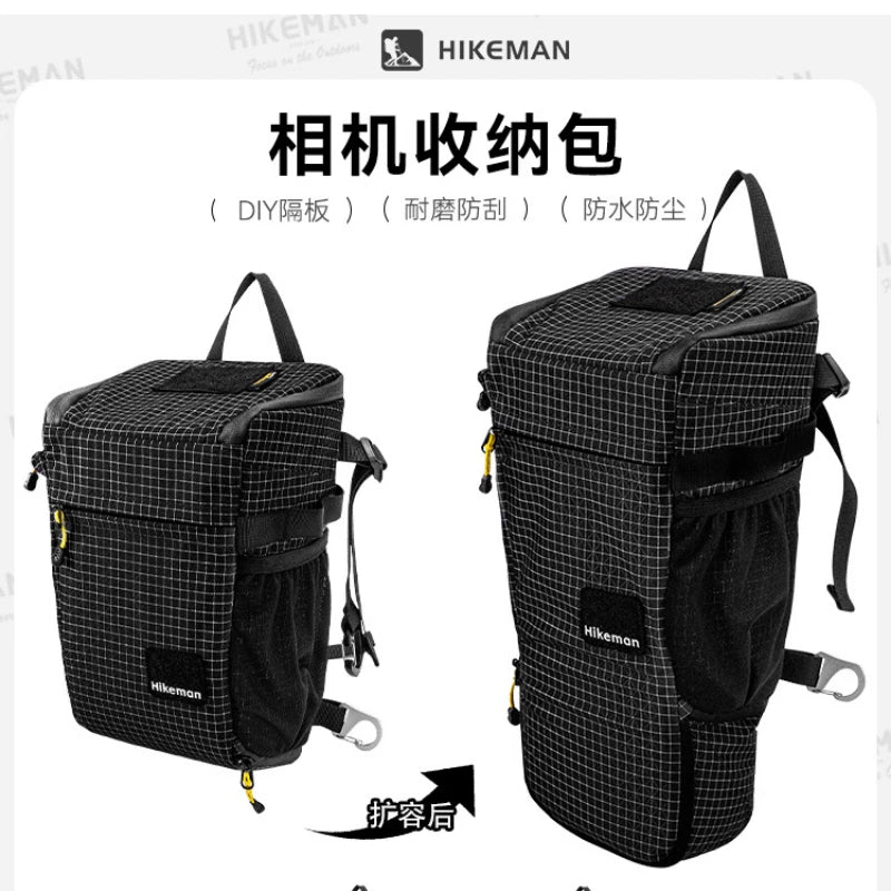 Outdoor Adventure Gear Hikeman MultiFunction DSLR Camera Bag Waterproof for Drones Cyclists Essentials