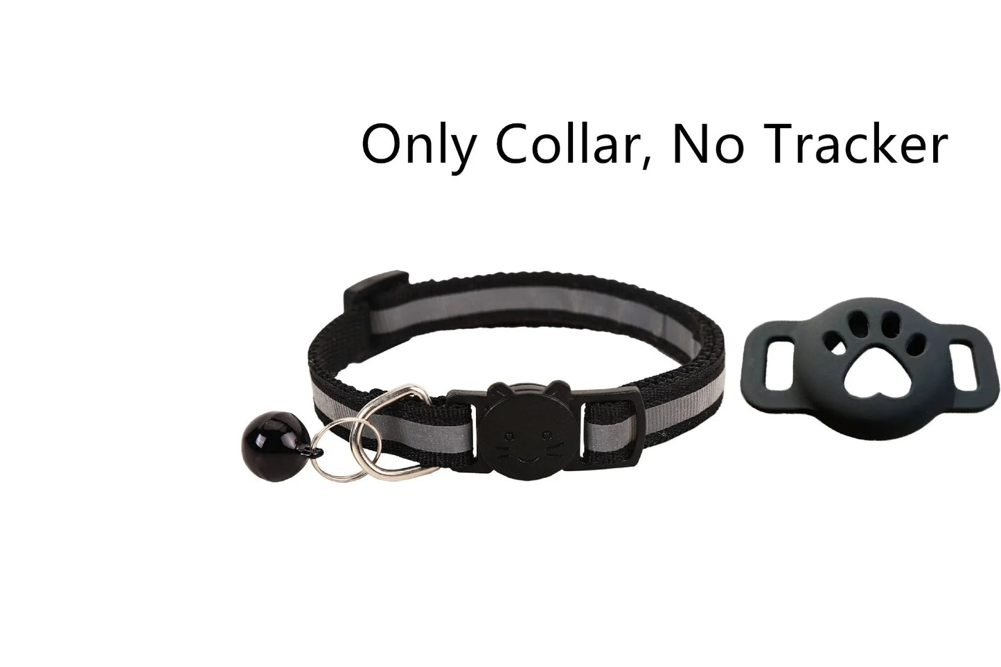 Premium AirTag Cat Collar - Secure GPS Tracking Holder for Cats & Kittens, Adjustable Reflective Design, Compatible with iOS