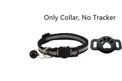 Premium AirTag Cat Collar - Secure GPS Tracking Holder for Cats & Kittens, Adjustable Reflective Design, Compatible with iOS