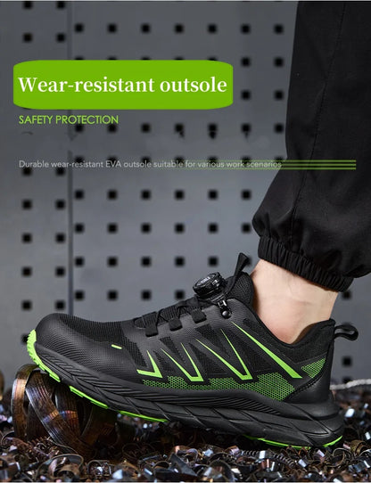 Lightweight Steel Toe Safety Shoes – Men & Women, Puncture-Proof Work Sneakers | EU 36–46