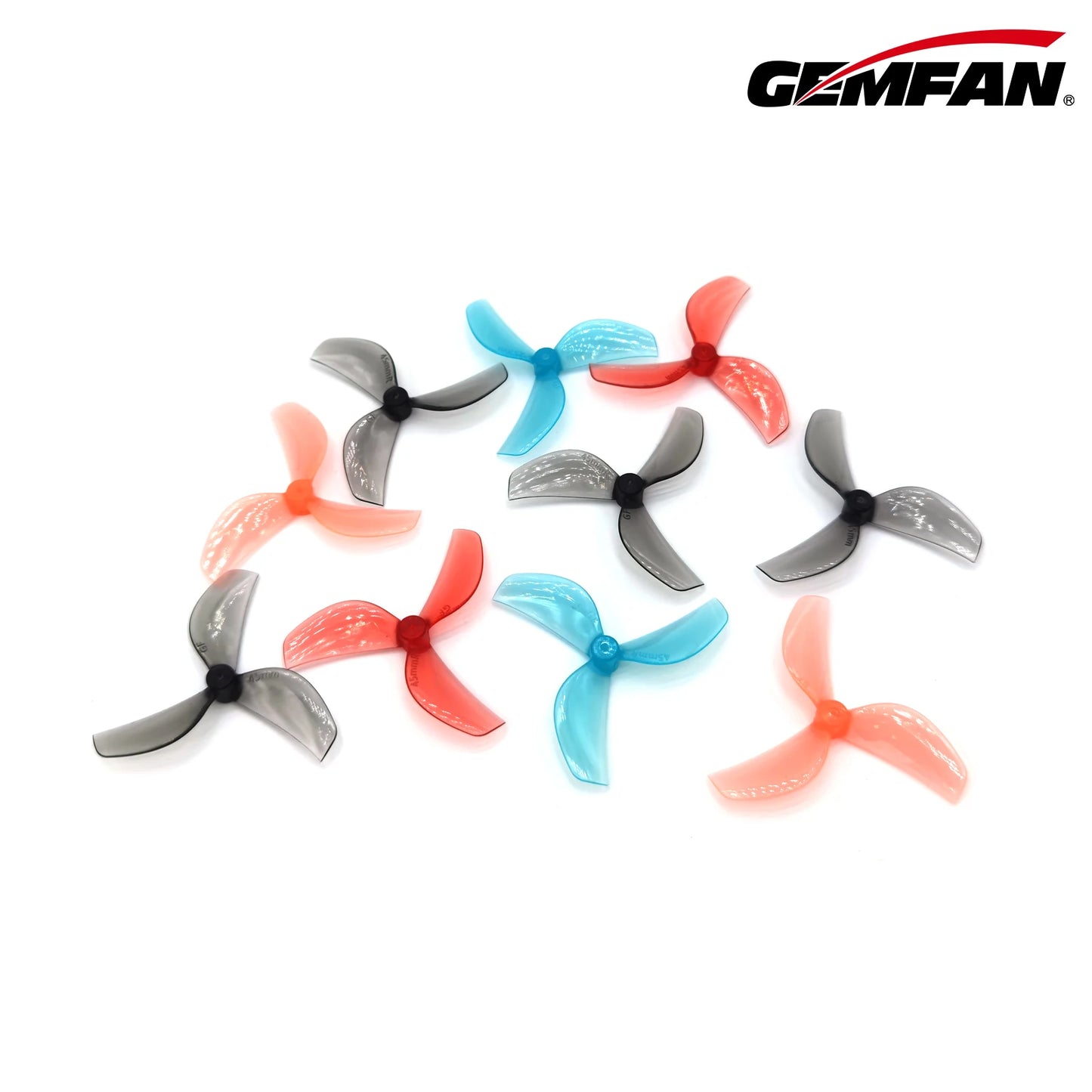 45mm 2 Blade 3Blade Propeller Mini Gemfan PC CW CCW Multirotor T-Mount 1mm 1.5mm Hub FPV Freestyle Tinywhoop Drones Parts 16PCS