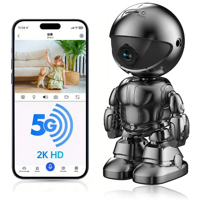 PTZ WIFI IP Camera Wireless Home Security Robot Camera 360° Two Way Audio Auto Tracking Invisible Lens Indoor Baby Monitor
