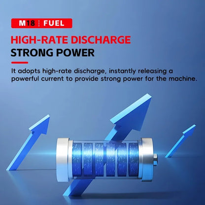 Milwaukee M18 18V Lithium-Ion Battery – 5.0Ah & 6.0Ah Long Cycle Life for M18 Power Tools