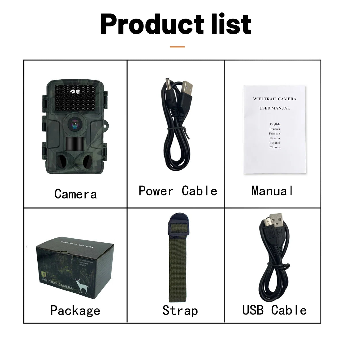 WiFi Hunting Trail Camera – 1080P HD, Night Vision & Bluetooth, Motion Activated