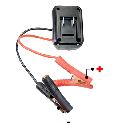 Makita 18V Battery Jump Starter Adapter – Emergency Car Jump Start with Copper Clamps, Optional Dual USB