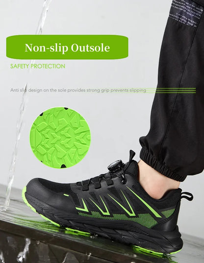 Lightweight Steel Toe Safety Shoes – Men & Women, Puncture-Proof Work Sneakers | EU 36–46