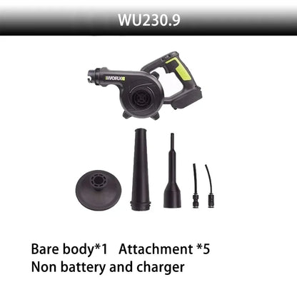 WORX WU230 20V Cordless Leaf Blower – 18,000 RPM Brushless Turbo Blower (Tool Only)